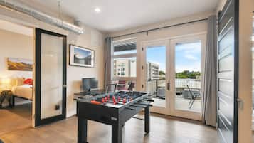 Condo, Multiple Beds, Patio, City View ((R05) 3198 Blake St. Unit 301) | Game room
