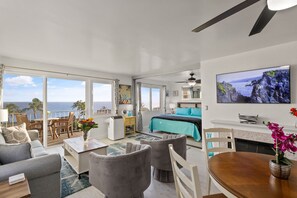 Smart TV, fireplace - Stunning Ocean Views-A/C-Pool-Poipu-W/D-Sunsets (Koloa)