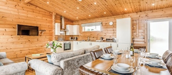 Luxurious and contemporary Finnish log lodge.