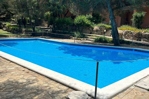 A heated pool
