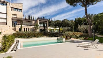 Una piscina riscaldata