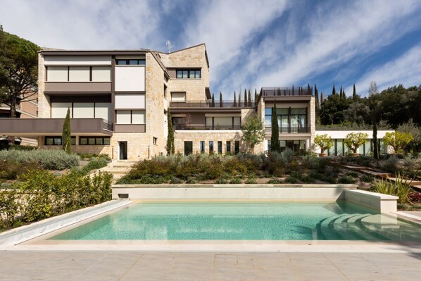 A heated pool