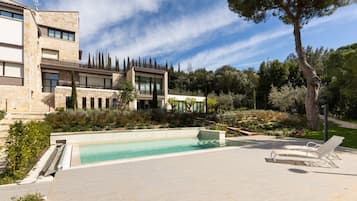 Una piscina riscaldata