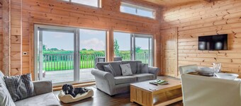 Luxurious and contemporary Finnish log lodge.