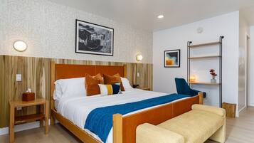 Bureau, espace de travail pour ordinateur portable, rideaux occultants