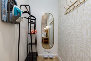 Deluxe Double Room | Desk, laptop workspace, blackout drapes, iron/ironing board