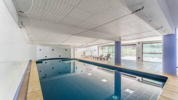 Indoor pool, a heated pool