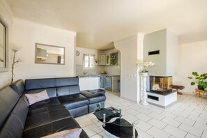 Fernseher, Kamin