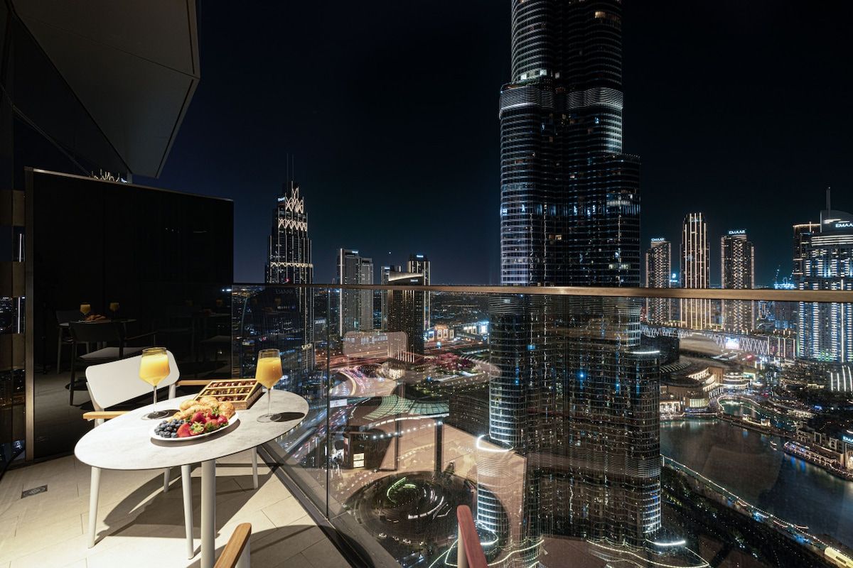 Burj Khalifa view from private balcony