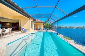 Una piscina riscaldata