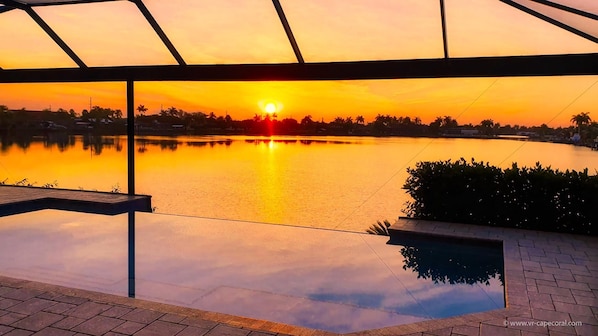 Una piscina riscaldata