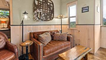 Televisión y chimenea