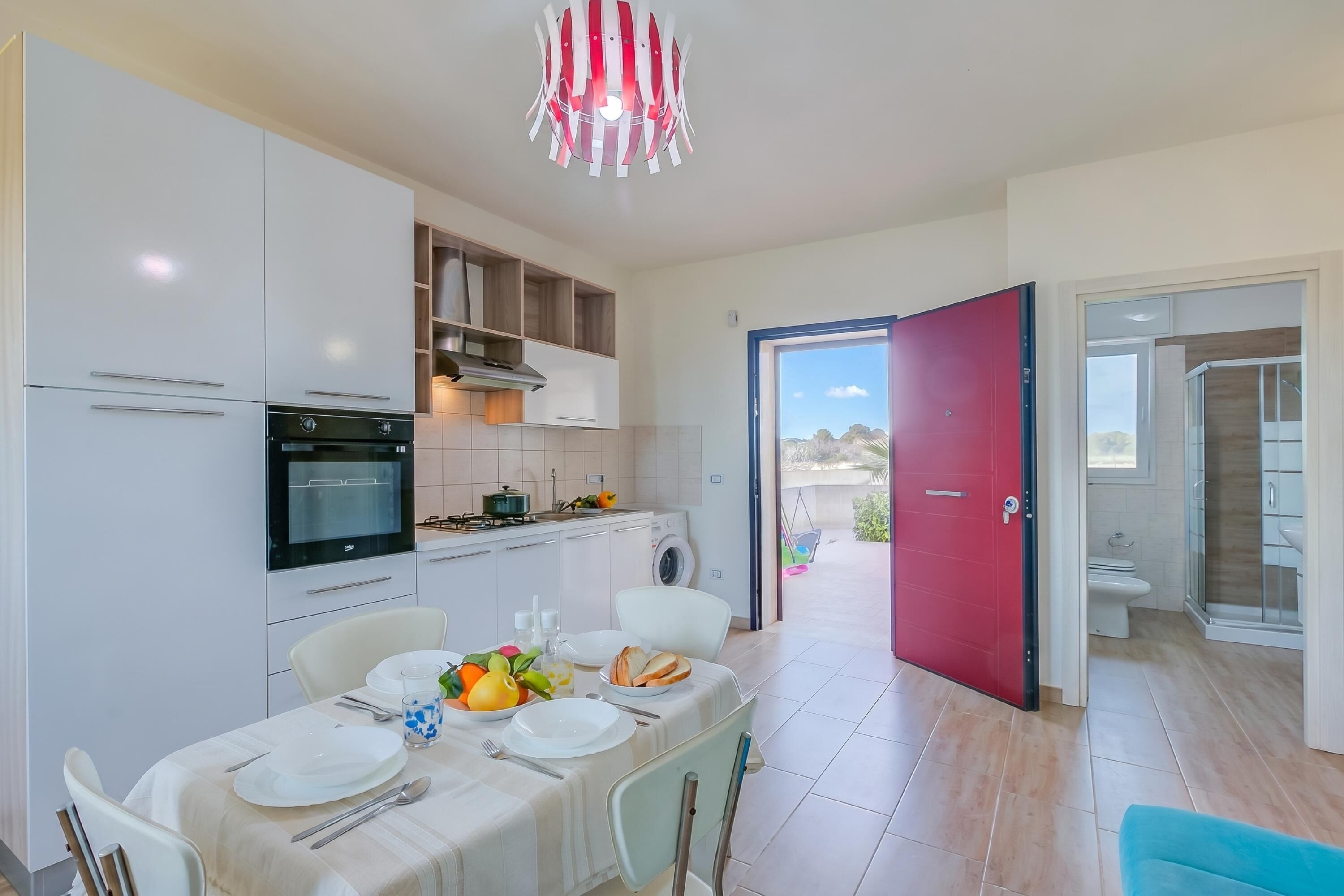 Kitchen and dining area