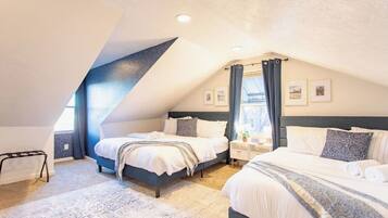 5 bedrooms, iron/ironing board, travel cot, WiFi