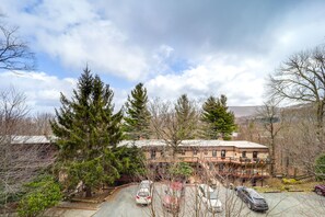 Outdoor dining - Beech Mtn Studio < 1 Mi to Skiing: Bring Your Pet! (Beech Mountain)