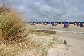 Vlak bij het strand