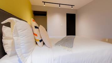 2 bedrooms, in-room safe, iron/ironing board, travel crib