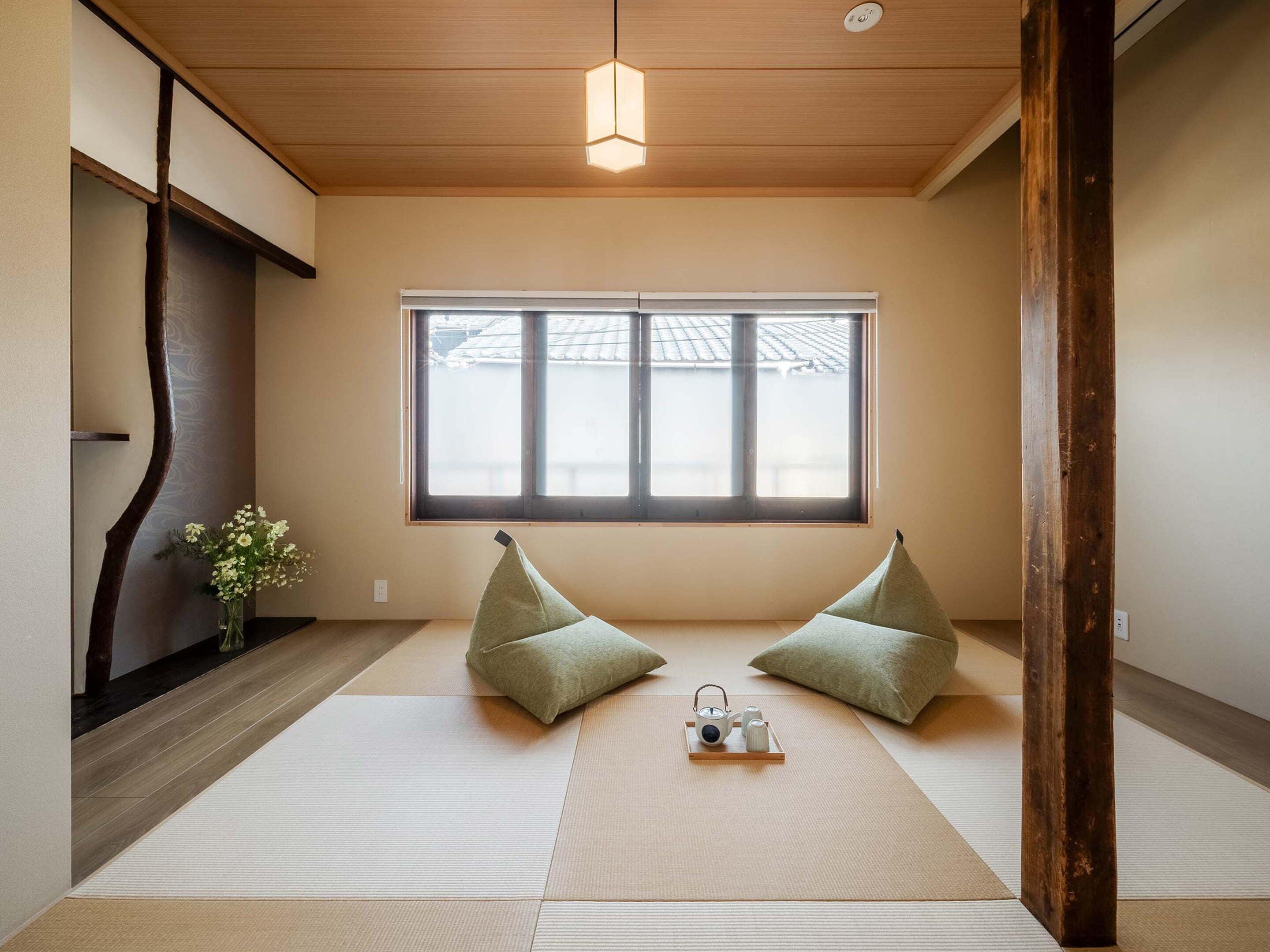 Traditional House, 2 Bedrooms, Kitchen, Garden View | Living area | 55-inch flat-screen TV with cable channels, heated floors