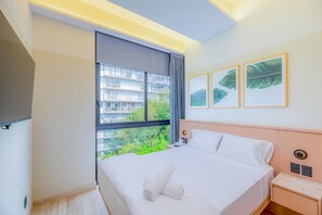 2 Schlafzimmer, Zimmersafe, Bügeleisen/Bügelbrett, Reisekinderbett