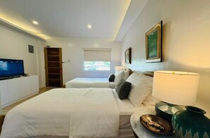 Premier-Doppel- oder -Zweibettzimmer | Hochwertige Bettwaren, Daunenbettdecken