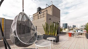 Terrace/patio - Trendy Fully Equipped Studio in Roma Norte (Ciudad de México)