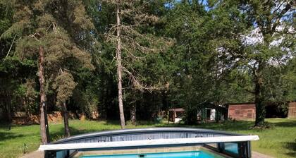 Le Petit Refuge: Cocon Douillet Pour 2, au Calme Dans la Forêt Piscine Partagée