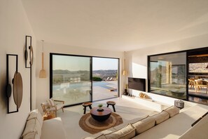 Smart TV, offices - Plaka hills - Brand NEW Villa with LUXURIOUS & INSPIRING EXPERIENCE! (Naxos)