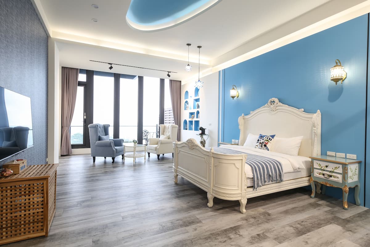 Chambre Double Lune de Miel, vue partielle sur l'océan | 1 chambre, décoration personnalisée, chambres insonorisées