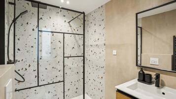 Shower, hair dryer