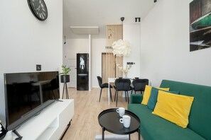 Studio, Balcony | Living room - White Studio With Balcony by Renters (Wroclaw)