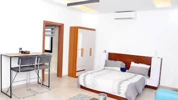 Deluxe stúdió | 1 hálószoba, prémium ágynemű, pehelypaplan és Select Comfort-matrac