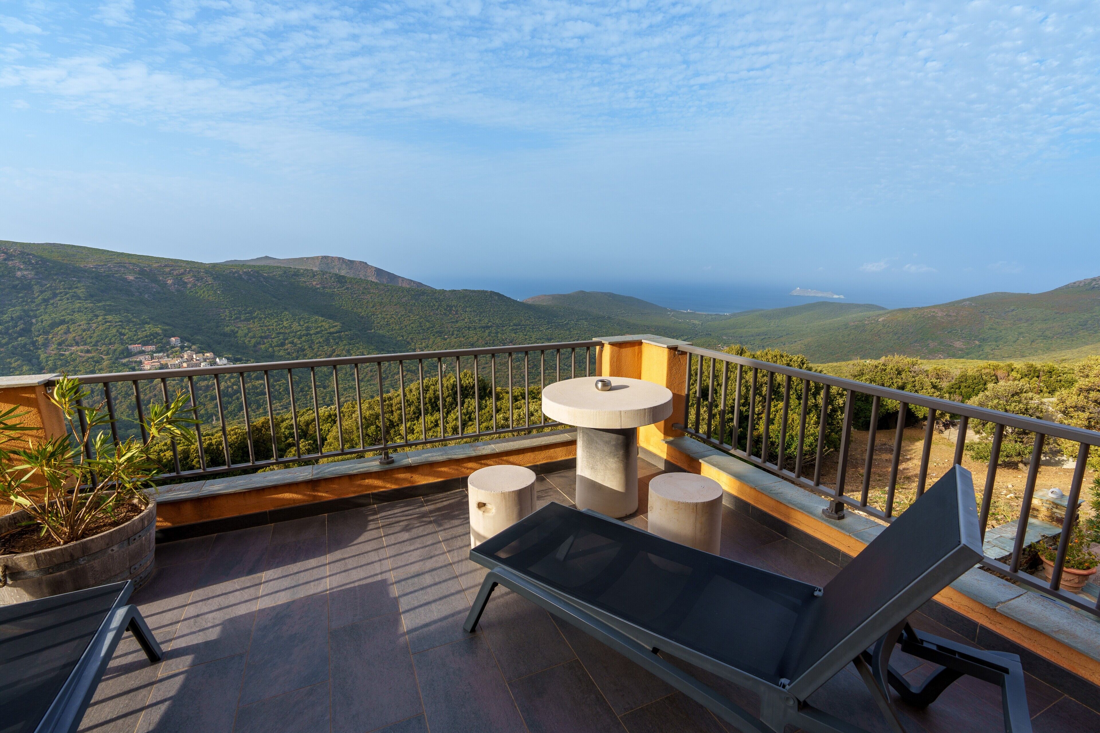 Chambre Double Panoramique, vue mer | Terrasse/Patio