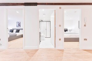 2 dormitorios, tabla de planchar con plancha, wifi y ropa de cama