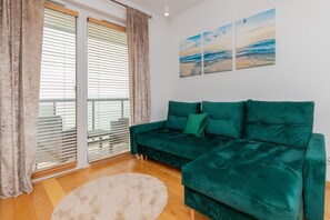 Apartment, 1 Bedroom, Balcony | Living area - Elegant Apartment in Gdańsk by Renters (Gdansk)