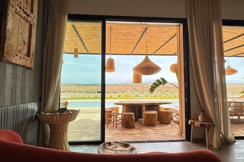 Serenity Awaits: Luxurious Four-Bedroom Villa Near Marrakech Center and Airport