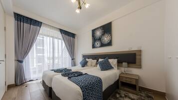 Departamento empresarial | 2 habitaciones, decoración personalizada y muebles diferentes