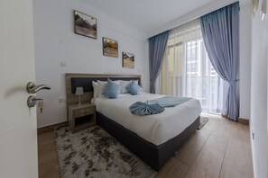 Departamento empresarial | 2 habitaciones, decoración personalizada y muebles diferentes