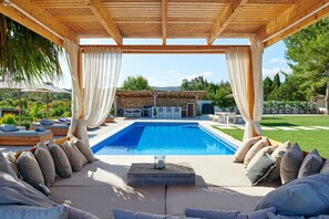 A heated pool - Luxury Villa rental Ibiza (Sant Josep de Sa Talaia)