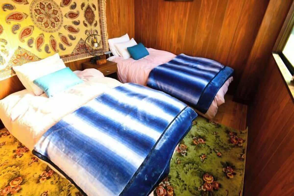 Hypo-allergenic bedding, down comforters, desk, laptop workspace