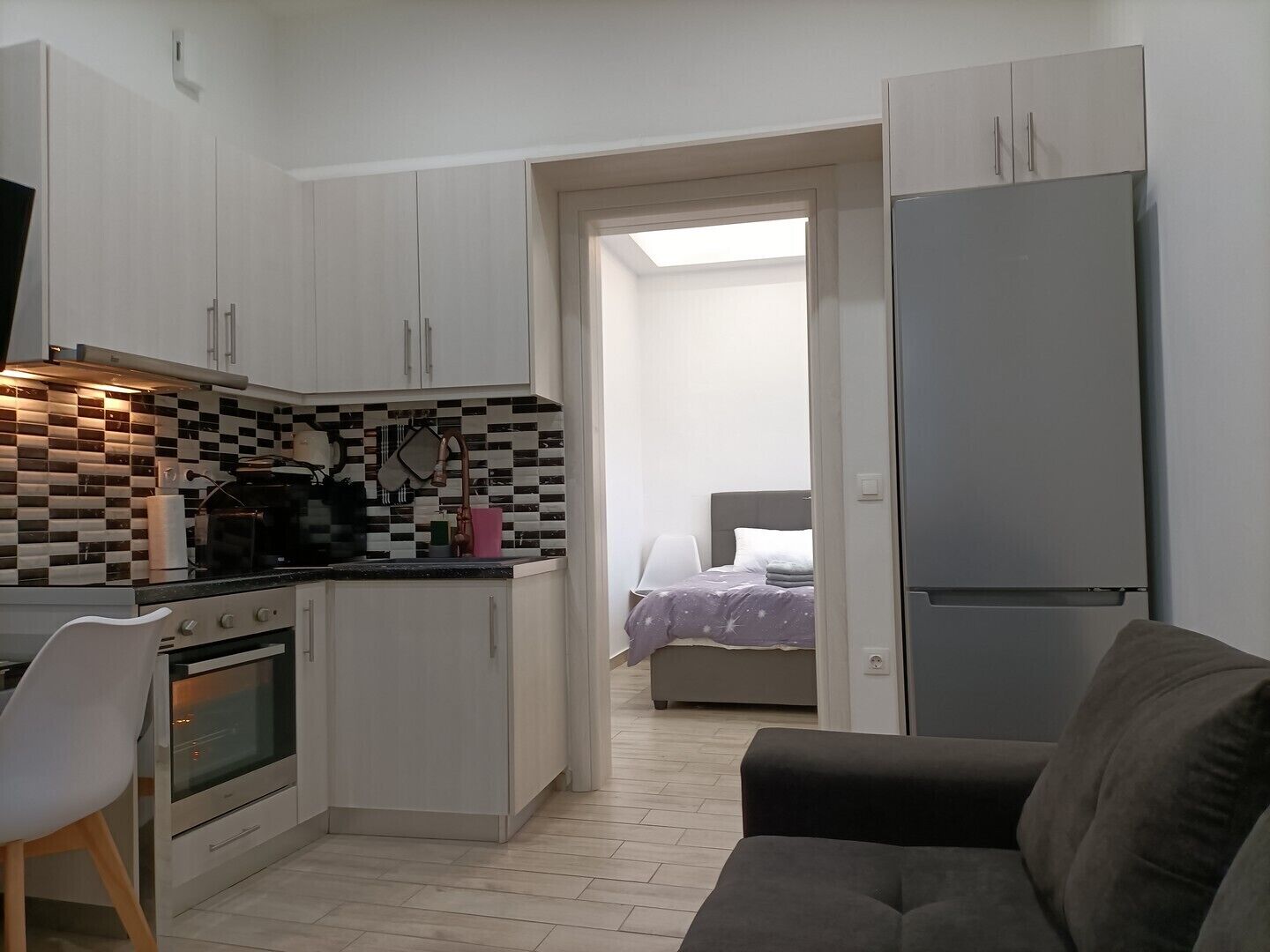 1 habitación, tabla de planchar con plancha, wifi y ropa de cama 