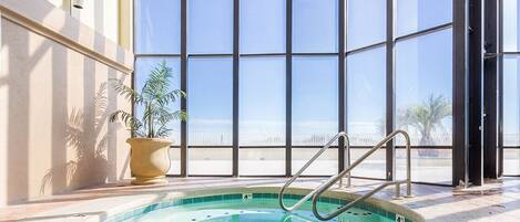 Indoor pool, a heated pool