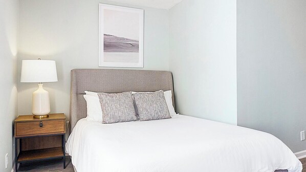 1 bedroom, desk, iron/ironing board, internet