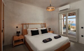 7 bedrooms, iron/ironing board, WiFi, bed sheets - Ocean whisper villa with amazing view  (mykonos)