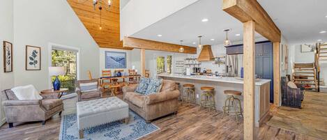 TV, fireplace, video games