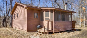 Lake Access, Boat Slip: Wooded Park Rapids Cabin!