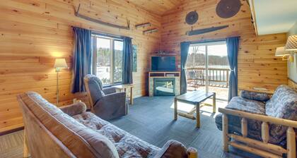 Fire Pit + Lake View: Cozy Park Rapids Cabin
