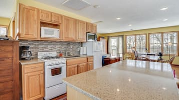 Microwave, oven, stovetop, paper towels