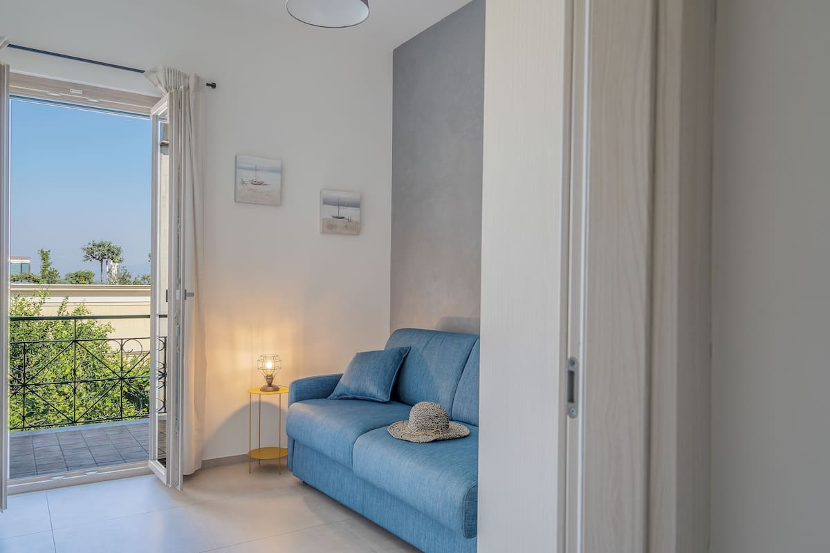 Familienzimmer, Balkon, Gartenblick