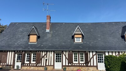Maison Normande AU Calme DS UN Hameau Jardin Avec Piscine