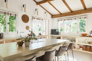 Fridge, microwave, oven, stovetop - Villa Estelle | Timeless Design in Ancient Stone (Vrbanj)